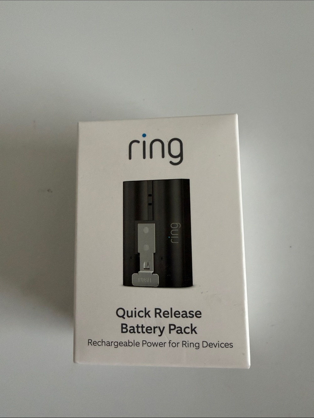 New Ring Quick Release Battery Pack - White and Black